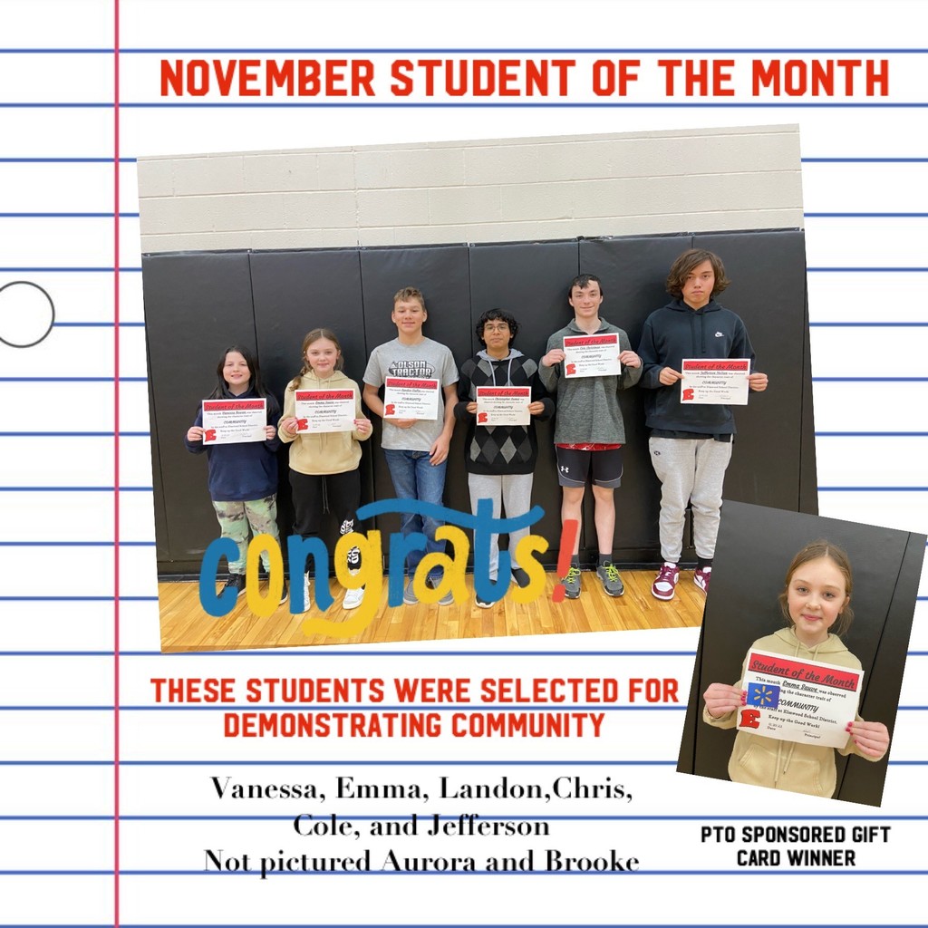 November Student of the  Month